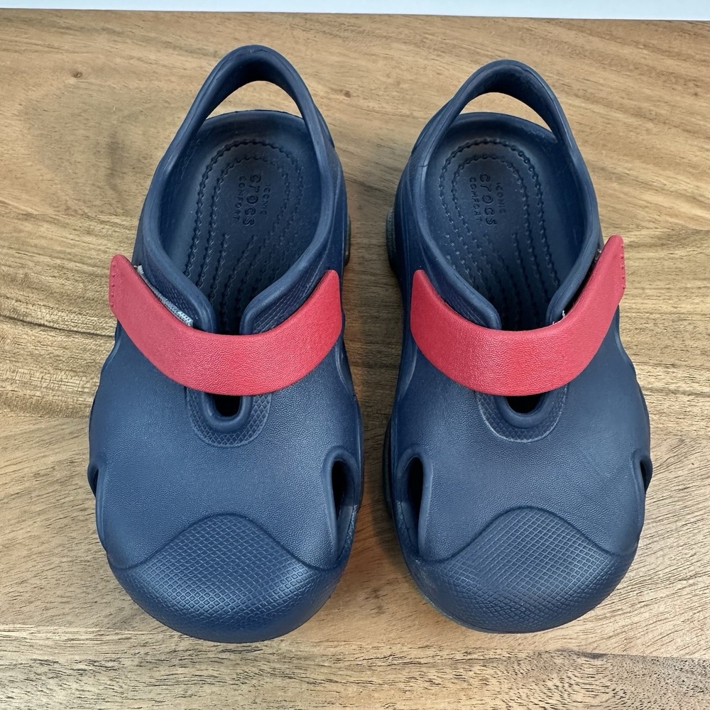 New Little Kids Crocs Classic All Terrain Fisherman Clogs Shoes Sandals Size 10C